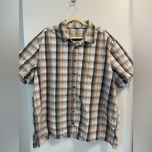5.11 Tactical Series Men’s 2XL plaid button snap shirtsleeve casual dress shirt